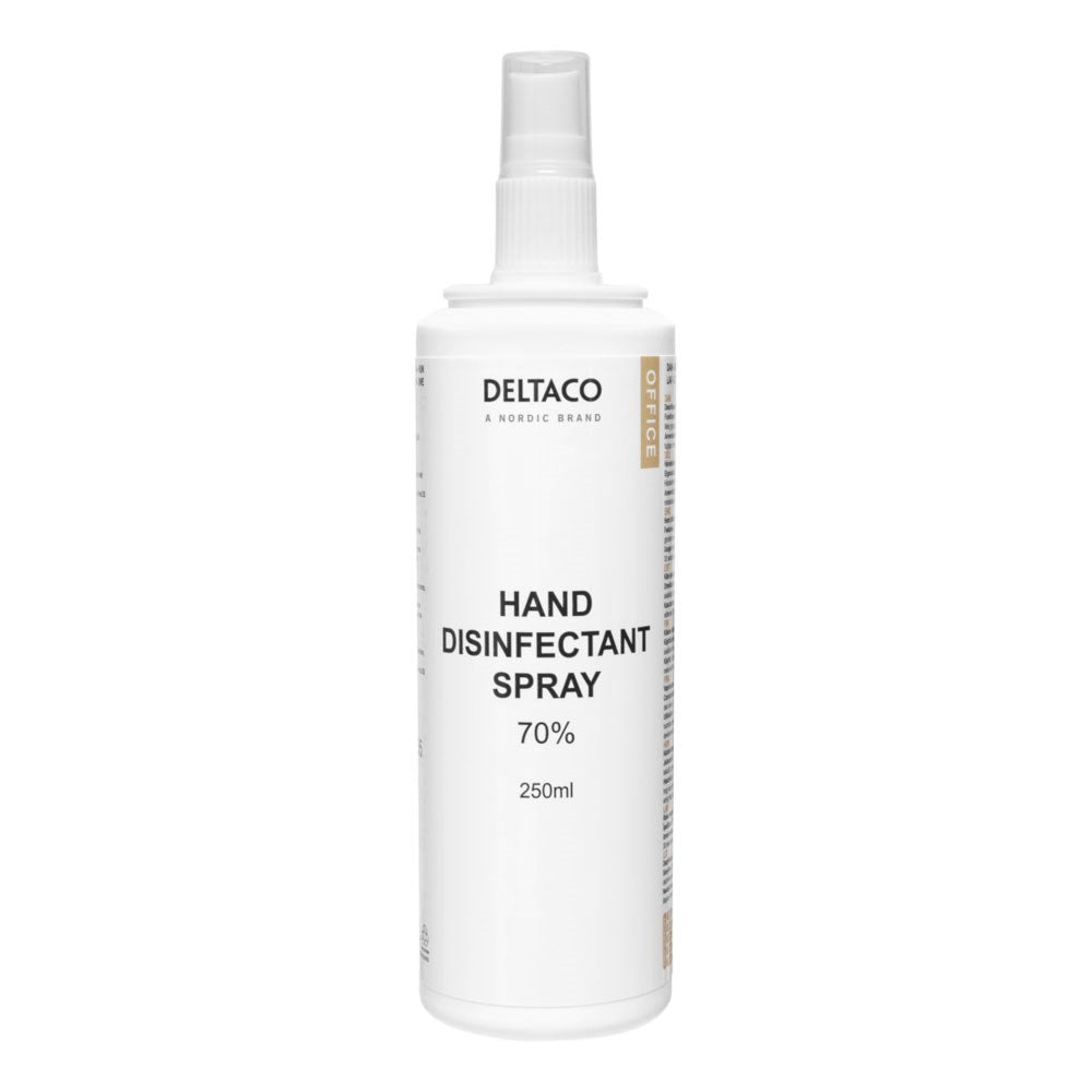 Deltaco Hånddesinfektionsspray - 250 ml - Hvid