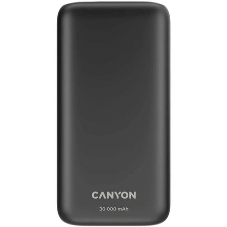 Canyon 20W PowerBank - 30.000 mAh - Sort