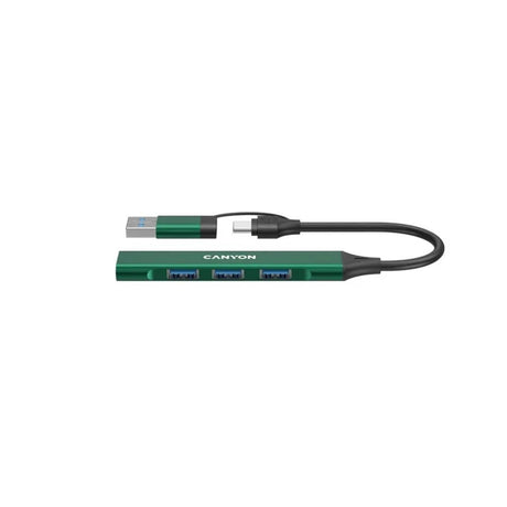 Canyon 4-i-1 USB-A/C Multihub - Grøn