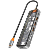 Canyon DS13 7-i-1 USB-C Hub - 100W - Grå