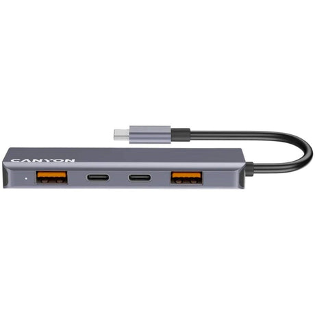 Canyon DS18 5-i-1 USB-C Hub - 100W - Grå