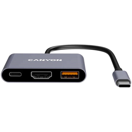 Canyon DS4 3-i-1 USB-C Hub - 100W - Grå