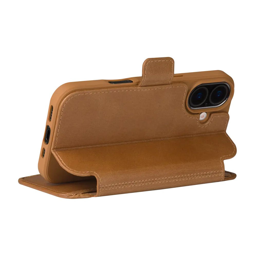 dbramante1928 iPhone 17 Copenhagen Flip Cover m. Ståfunktion - Tan