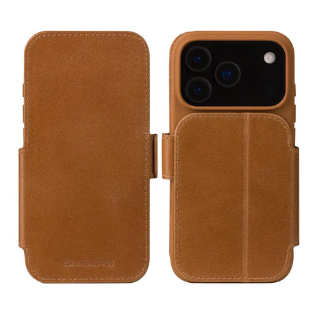 dbramante1928 iPhone 17 Pro Copenhagen Flip Cover m. Ståfunktion - Tan