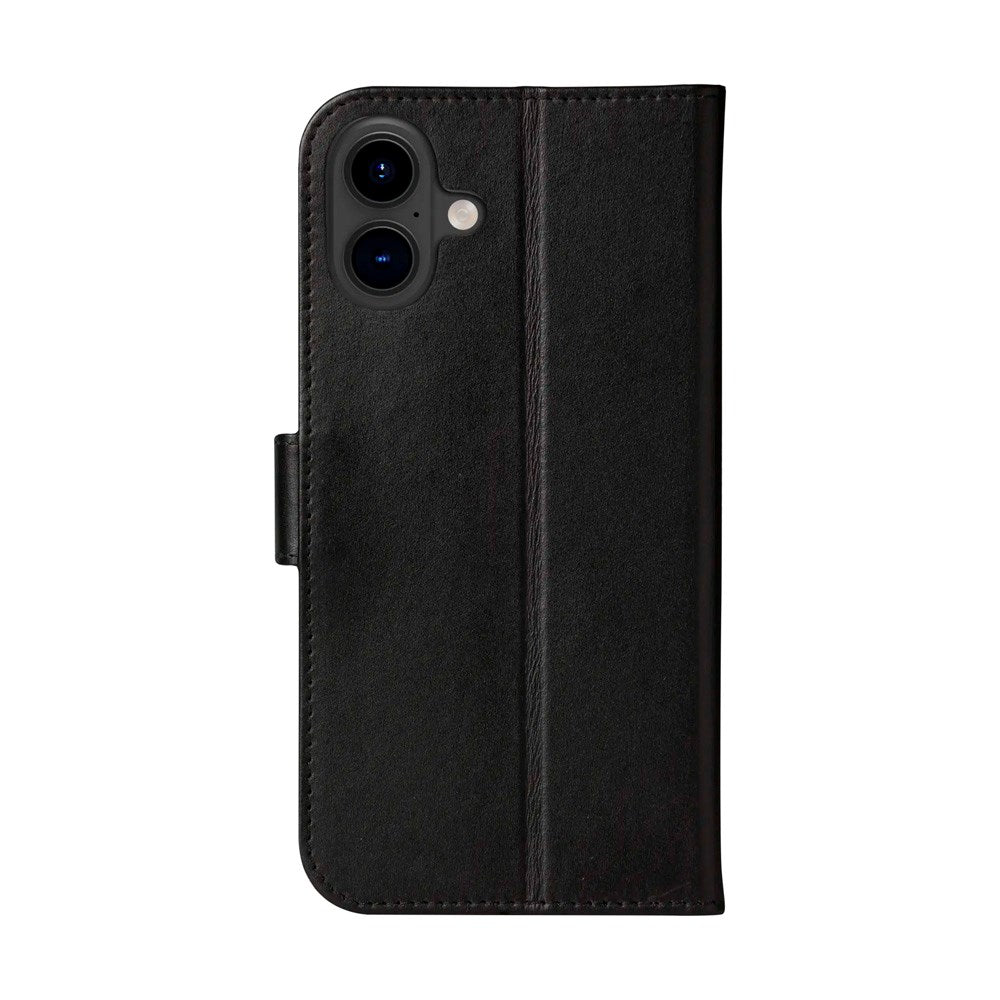 dbramante1928 iPhone 16 Plus Copenhagen Slim Ægte Læder Flip Cover m. Pung - Black
