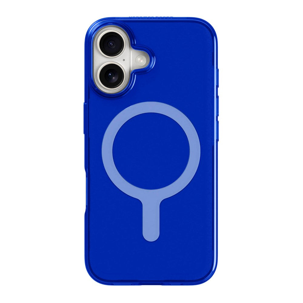 agood company iPhone 16 CLRPRTCT 100% Genbrugs Plastik Case - Transparent / Cobalt Blue