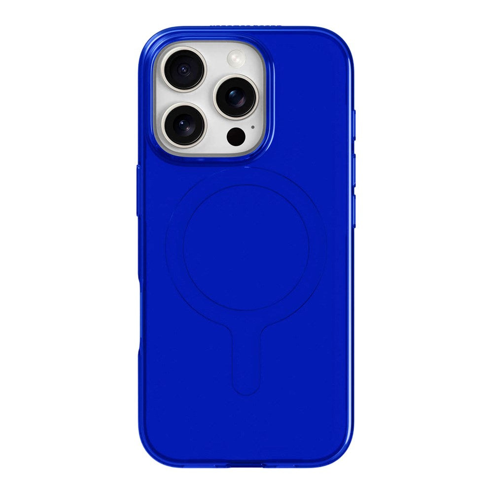 agood company iPhone 16 Pro CLRPRTCT 100% Genbrugs Plastik Case - Transparent / Cobalt Blue