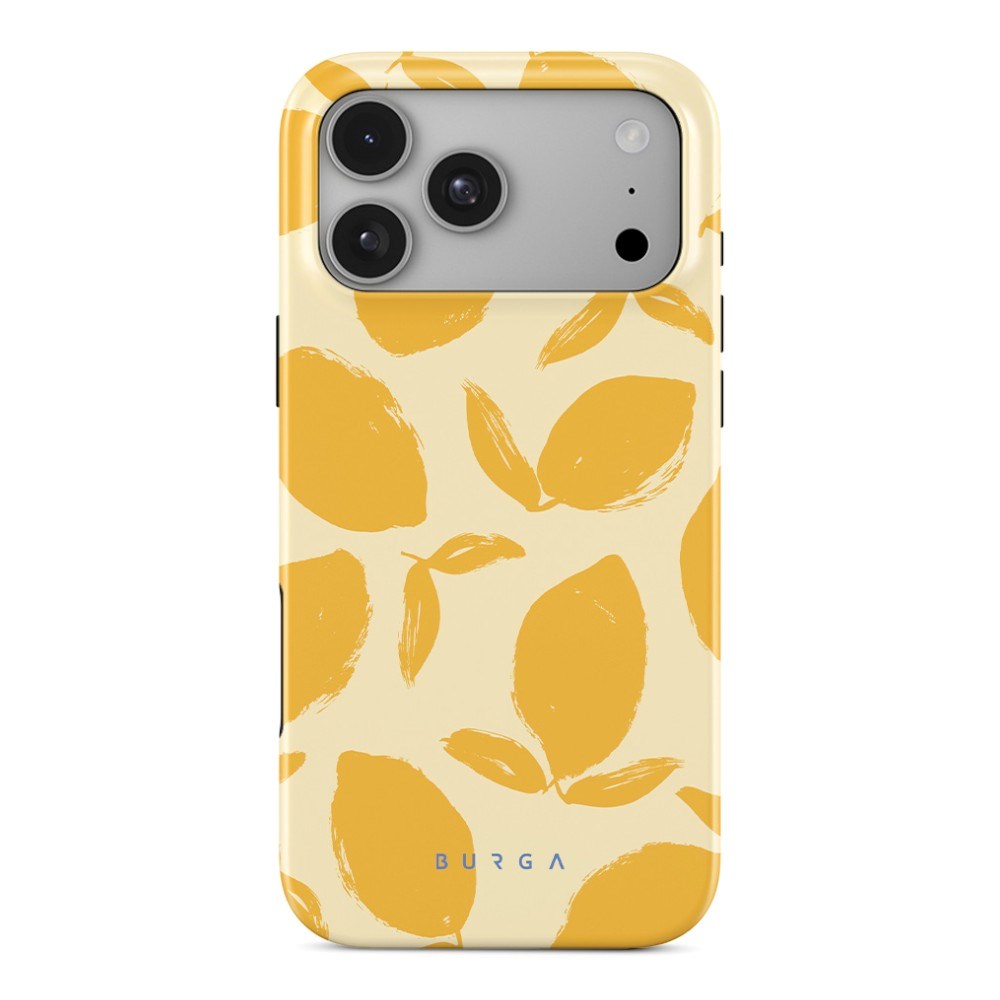 Burga iPhone 18 Pro Tough Fashion Cover - MagSafe Kompatibel - Lemon Tart