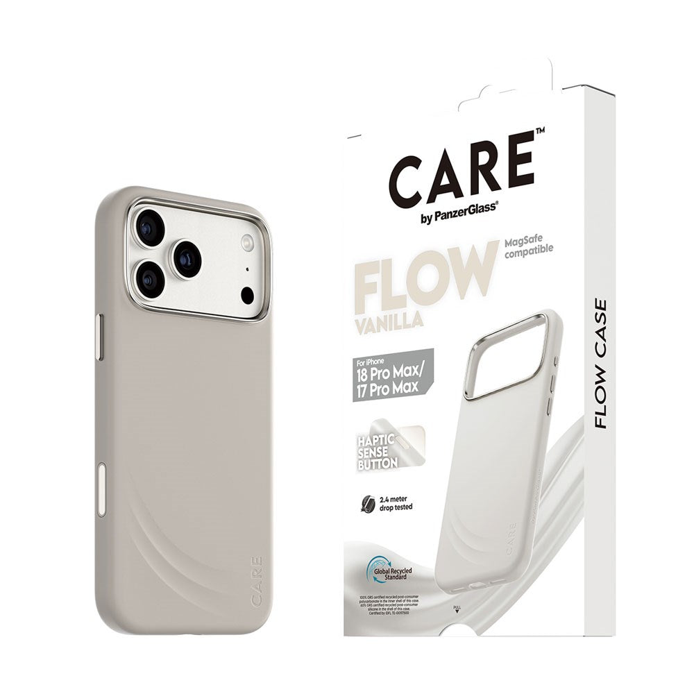 iPhone 18 Pro Max  / 17 Pro Max CARE by PanzerGlass Feature Flow Mobil Cover - MagSafe Kompatibel - Vanilla