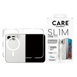 CARE by PanzerGlass iPhone Duo SL1M Mobil Cover - MagSafe Kompatibel - Gennemsigtig