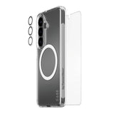 Samsung Galaxy S26 Urban Combat 3-in-1 Bundle inkl. Cover / Skærmbeskyttelse / Kamerabeskyttelse - Qi Kompatibel - Gennemsigtig
