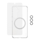 Samsung Galaxy S26 Urban Combat 3-in-1 Bundle inkl. Cover / Skærmbeskyttelse / Kamerabeskyttelse - Qi Kompatibel - Gennemsigtig