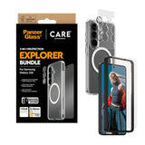 Samsung Galaxy S26 Urban Combat 3-in-1 Bundle inkl. Cover / Skærmbeskyttelse / Kamerabeskyttelse - Qi Kompatibel - Gennemsigtig