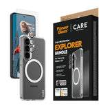 Samsung Galaxy S26 Urban Combat 3-in-1 Bundle inkl. Cover / Skærmbeskyttelse / Kamerabeskyttelse - Qi Kompatibel - Gennemsigtig