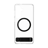Samsung Galaxy S26+ (Plus) CARE by PanzerGlass Feature Kickstand Cover -  Qi Kompatibel - Transparent / Black