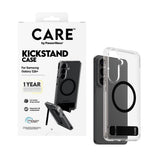 Samsung Galaxy S26+ (Plus) CARE by PanzerGlass Feature Kickstand Cover -  Qi Kompatibel - Transparent / Black