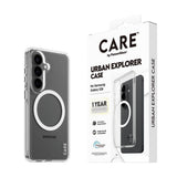 Samsung Galaxy S26 CARE by PanzerGlass Urban Explorer Cover - Qi Kompatibel - Gennemsigtig / Hvid