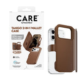 iPhone 18 Pro Max  / 17 Pro Max CARE by PanzerGlass Feature Tango 2-in-1 Flipcover m. Pung - MagSafe Kompatibel - Brun