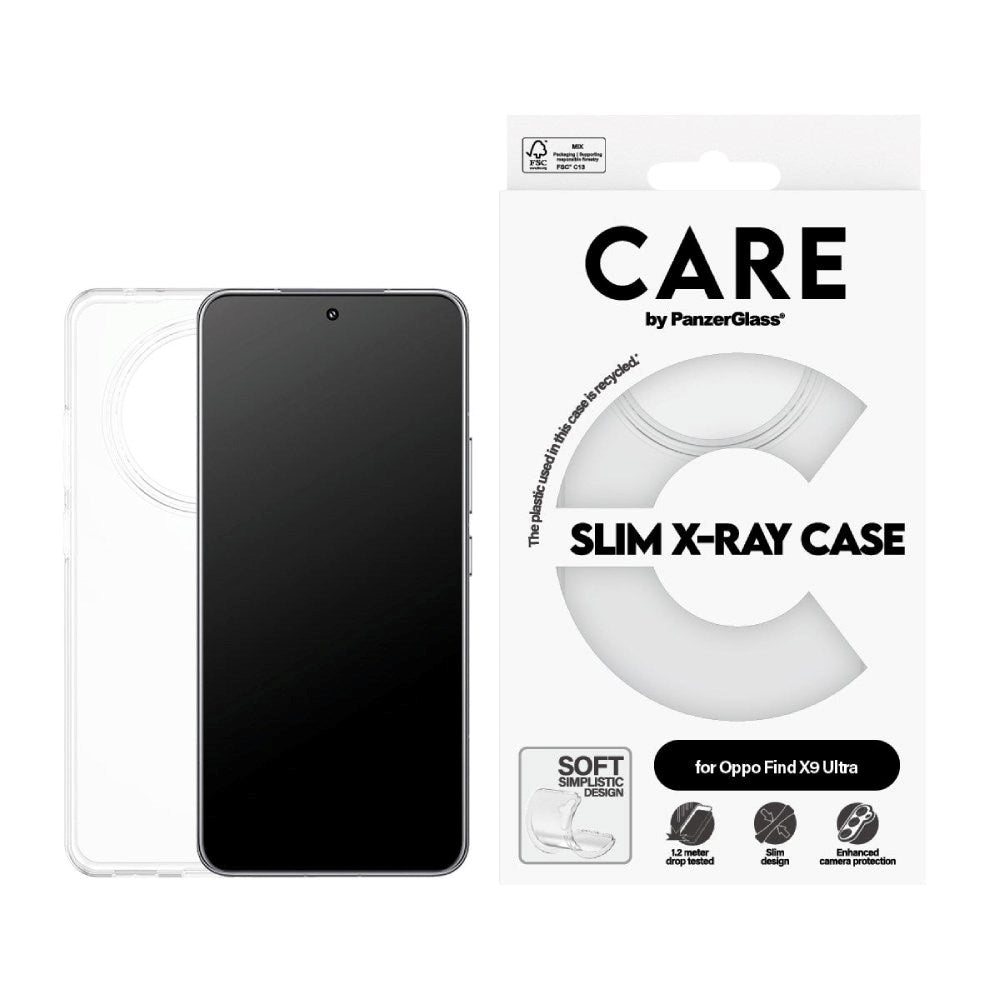 OPPO Find X9 Ultra CARE by PanzerGlass FASHION X-Ray Soft Basic Mobil Cover - Transparent