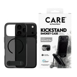 iPhone 18 Pro / 17 Pro CARE by PanzerGlass Feature Kickstand Cover - MagSafe Kompatibel - Sort / Gennemsigtig
