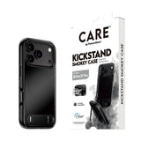 iPhone 18 Pro / 17 Pro CARE by PanzerGlass Feature Kickstand Cover - MagSafe Kompatibel - Sort / Gennemsigtig
