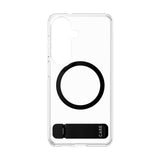 Samsung Galaxy S26 CARE by PanzerGlass Feature Kickstand Cover -  Qi Kompatibel - Transparent / Black