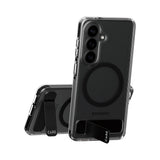 Samsung Galaxy S26 CARE by PanzerGlass Feature Kickstand Cover -  Qi Kompatibel - Transparent / Black