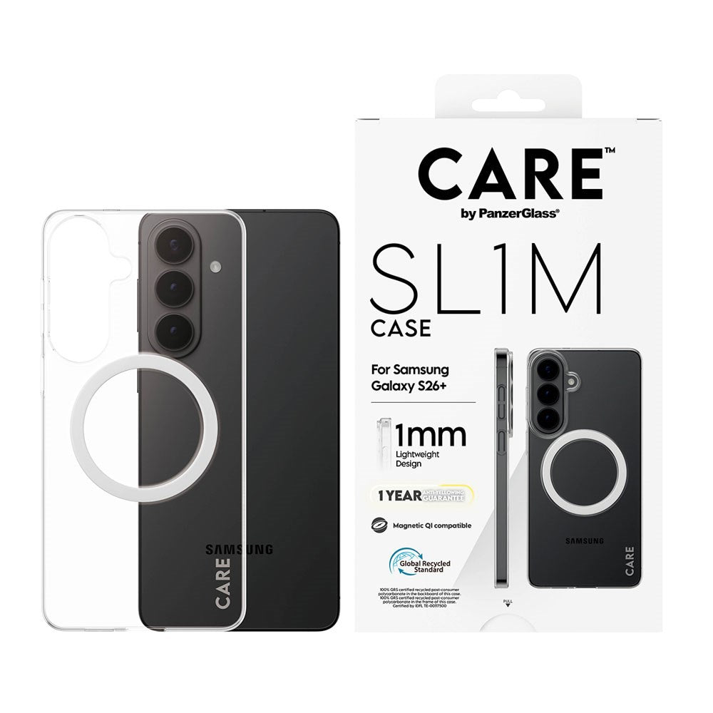 Samsung Galaxy S26+ (Plus) CARE by PanzerGlass SL1M Cover - Gennemsigtig