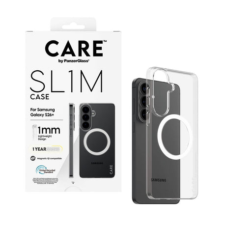Samsung Galaxy S26+ (Plus) CARE by PanzerGlass SL1M Cover - Gennemsigtig