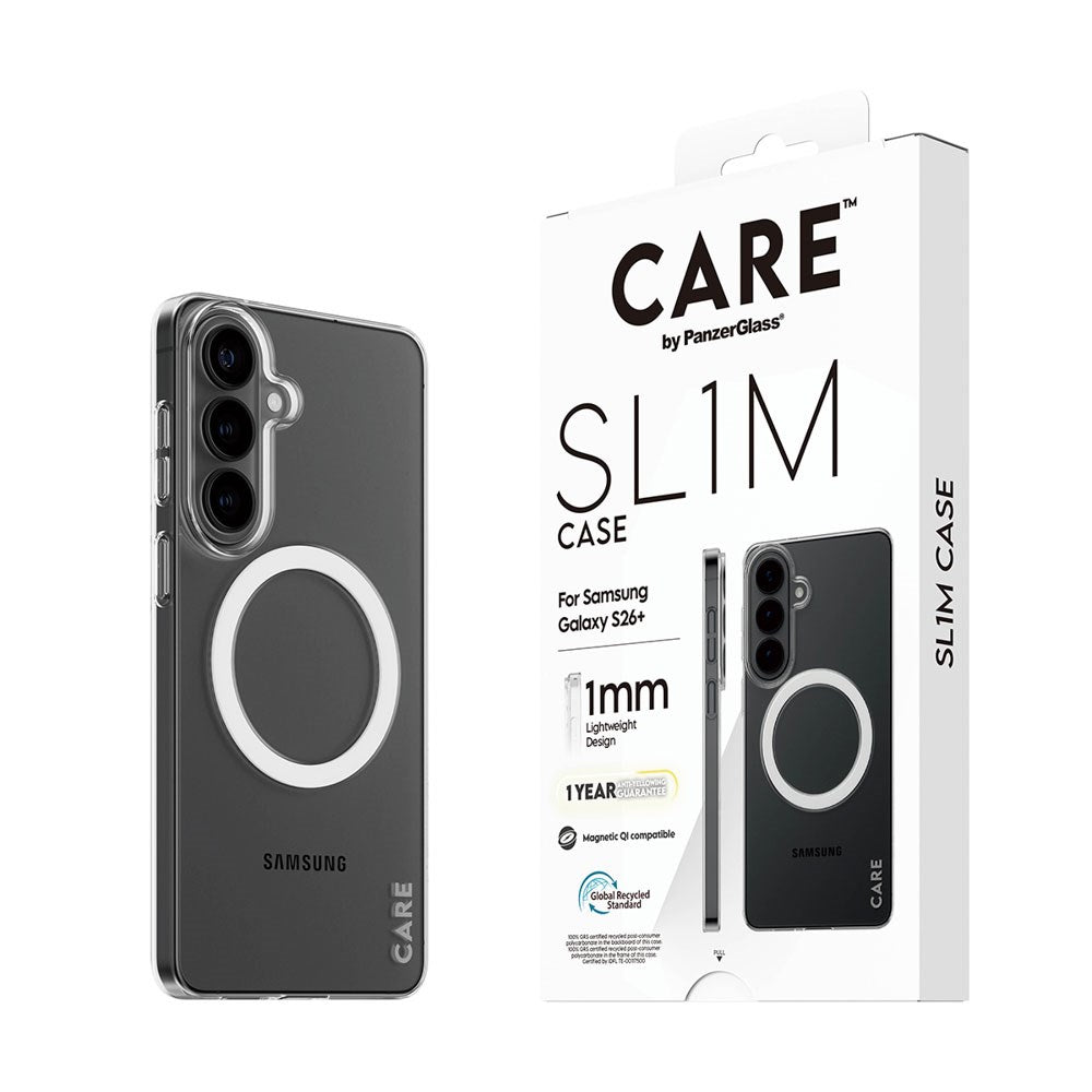 Samsung Galaxy S26+ (Plus) CARE by PanzerGlass SL1M Cover - Gennemsigtig