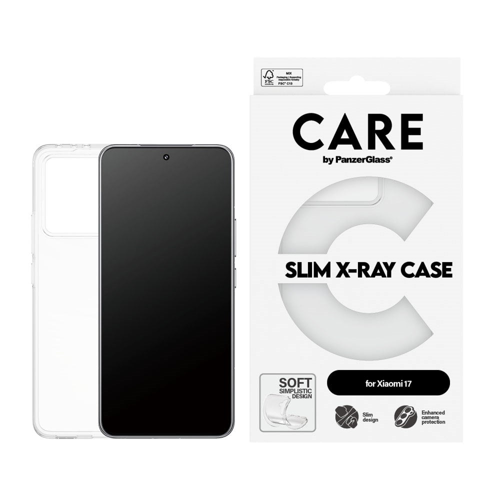 Xiaomi 17 CARE by PanzerGlass FASHION X-Ray Soft Basic Mobil Cover - Transparent