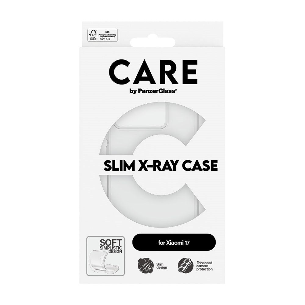 Xiaomi 17 CARE by PanzerGlass FASHION X-Ray Soft Basic Mobil Cover - Transparent