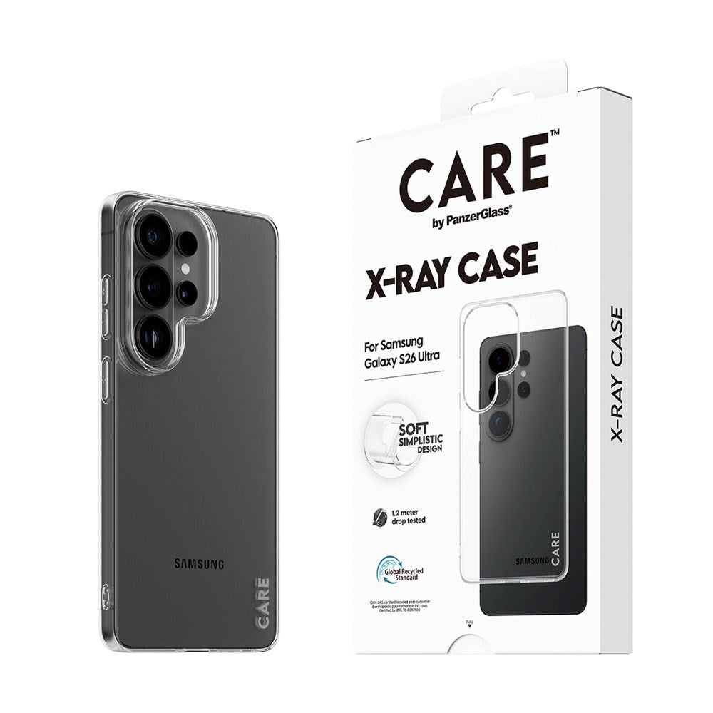 Samsung Galaxy S26 Ultra CARE by PanzerGlass Fashionable X-Ray Soft Basic Cover - Transparent