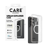Samsung Galaxy S26 Ultra CARE by PanzerGlass Urban Explorer Cover - Qi Kompatibel - Gennemsigtig / Hvid