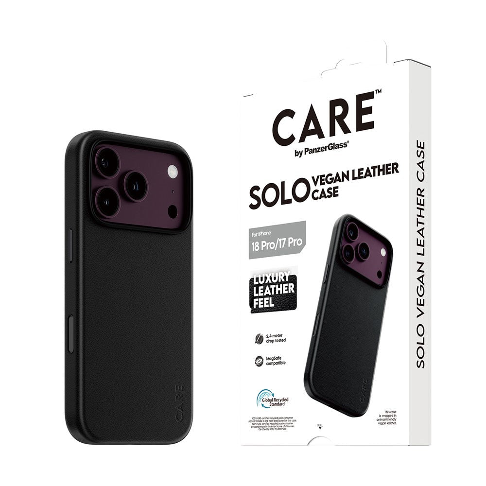 iPhone 18 Pro / 17 Pro CARE by PanzerGlass SOLO Cover - MagSafe Kompatibel - Sort