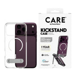 iPhone 18 Pro Max  / 17 Pro Max CARE by PanzerGlass Feature Kickstand Cover - MagSafe Kompatibel - Gennemsigtig / Hvid
