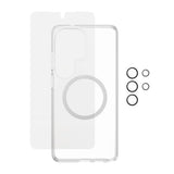 Samsung Galaxy S26 Ultra Urban Combat 3-in-1 Bundle inkl. Cover / Skærmbeskyttelse / Kamerabeskyttelse - Qi Kompatibel - Gennemsigtig