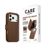 iPhone 18 Pro / 17 Pro CARE by PanzerGlass Feature Tango 2-in-1 Flipcover m. Pung - MagSafe Kompatibel - Brun