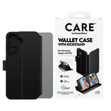 Samsung Galaxy A57 CARE by PanzerGlass Feature Wallet Case m. Ståfunktion og Kortholder - Sort