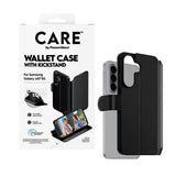 Samsung Galaxy A57 CARE by PanzerGlass Feature Wallet Case m. Ståfunktion og Kortholder - Sort