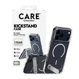 iPhone 17 Pro Max CARE by PanzerGlass Feature Kickstand Mobil Cover -  MagSafe Kompatibel - Transparent / Silver