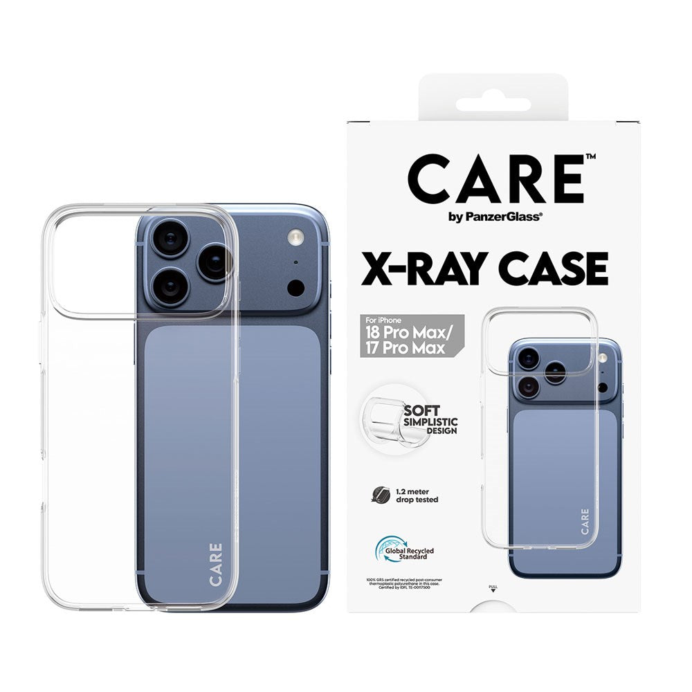 iPhone 18 Pro Max  / 17 Pro Max CARE by PanzerGlass Fashionable X-Ray Soft Basic Cover - Gennemsigtig