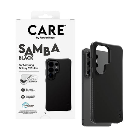 Samsung Galaxy S26 Ultra CARE by PanzerGlass Fashionable Samba Mobil Cover - Qi Kompatibel - Sort