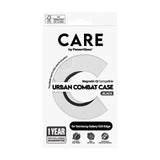 CARE by PanzerGlass Samsung Galaxy S25 Edge FLAGSHIP Urban Combat Cover - MagSafe Kompatibel - Transparent / Black