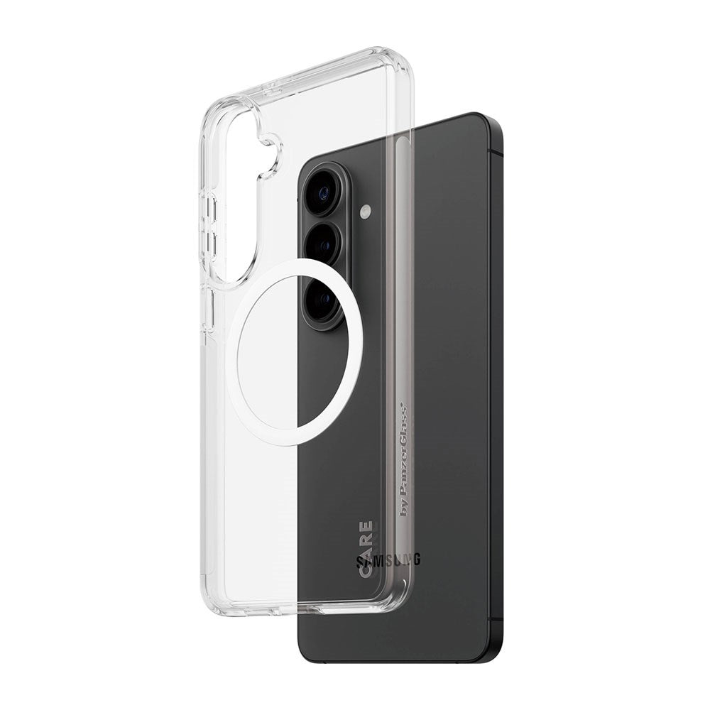 Samsung Galaxy S26+ (Plus) CARE by PanzerGlass Urban Explorer Cover - Qi Kompatibel - Gennemsigtig / Hvid