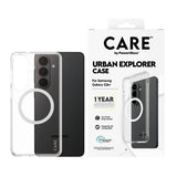 Samsung Galaxy S26+ (Plus) CARE by PanzerGlass Urban Explorer Cover - Qi Kompatibel - Gennemsigtig / Hvid