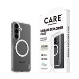 Samsung Galaxy S26+ (Plus) CARE by PanzerGlass Urban Explorer Cover - Qi Kompatibel - Gennemsigtig / Hvid
