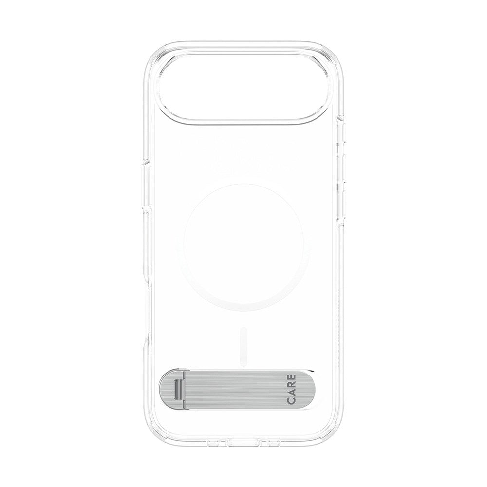 iPhone Air CARE by PanzerGlass Feature Kickstand Mobil Cover -  MagSafe Kompatibel - Transparent / Silver
