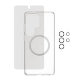 Samsung Galaxy S26 Ultra Urban Combat 3-in-1 Privacy Bundle inkl. Cover / Skærmbeskyttelse m. Privacy / Kamerabeskyttelse - Qi Kompatibel - Gennemsigtig