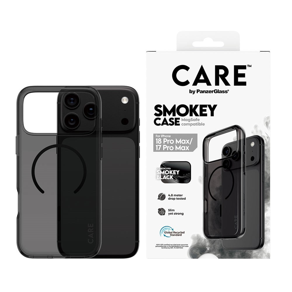 iPhone 18 Pro Max  / 17 Pro Max CARE by PanzerGlass FLAGSHIP Urban Explorer Cover - MagSafe Kompatibel - Smokey Black
